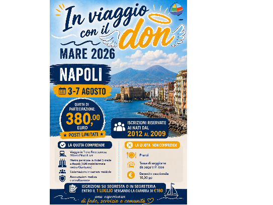 IN VIAGGIO CON IL DON - MARE 2026